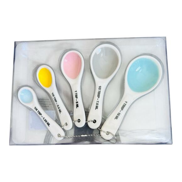 NIB Rae Dunn Ceramic Pastel Measuring Spoons - Picture 1 of 2